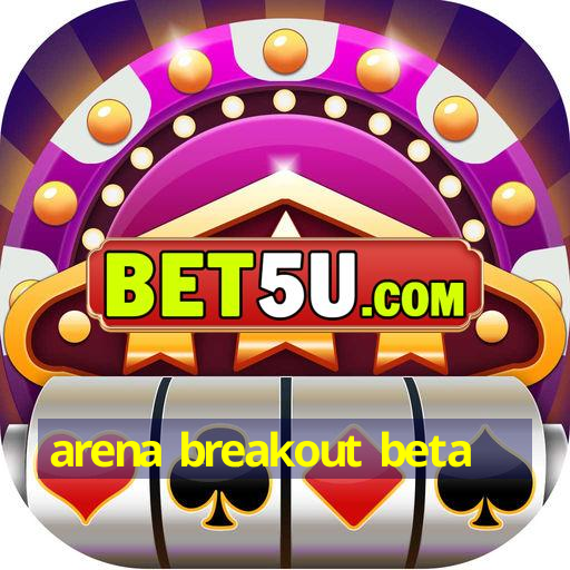 arena breakout beta